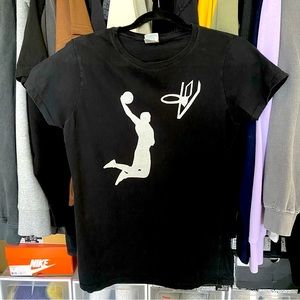 black basketball tshirt